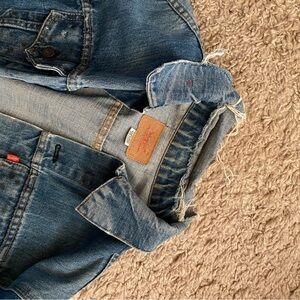 Men's vintage Blue Denim Jeans jacket